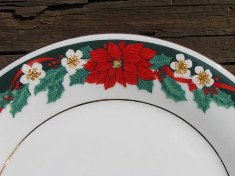 photo of Deck the Halls Christmas holiday dishes for 4, Tienshan china #7