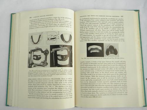 photo of Denture prosthesis and false teeth w/photos, 1950s vintage dental book #1