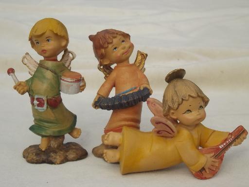 photo of Depose Italy little boy angel ornament lot, Christmas nativity ornaments #1