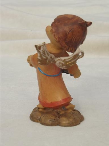 photo of Depose Italy little boy angel ornament lot, Christmas nativity ornaments #7