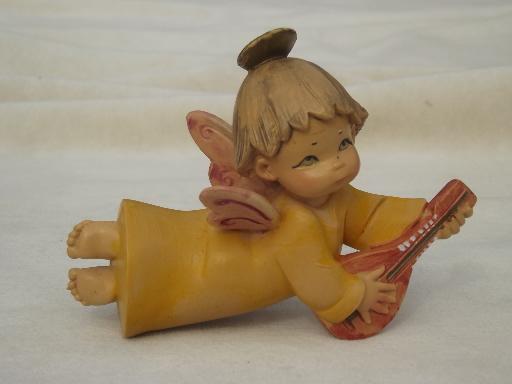 photo of Depose Italy little boy angel ornament lot, Christmas nativity ornaments #8