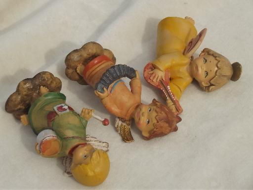 photo of Depose Italy little boy angel ornament lot, Christmas nativity ornaments #10