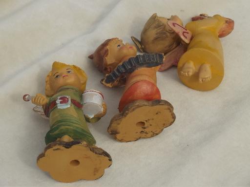 photo of Depose Italy little boy angel ornament lot, Christmas nativity ornaments #11