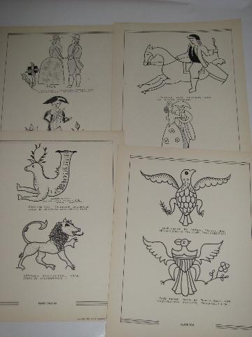 photo of Design Motifs of the Pennsylvania Dutch, Kutztown, 1940's vintage #3