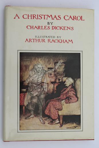 photo of Dickens Christmas Carol vintage book with Arthur Rackham illustrations #1