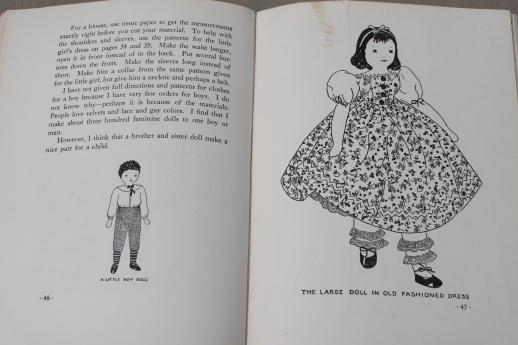 photo of Dolls to Make for Fun & Profit, vintage sewing patterns for stuffed toys rag doll #5