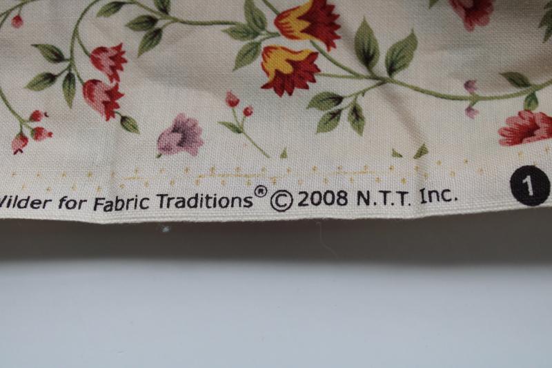 photo of Donna Wilder floral print decorator cotton Prairie Home Stonehill Fabric Traditions #5