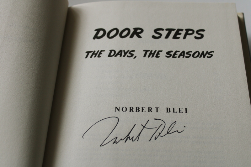 photo of Door County memories, Norbert Blei Wisconsin author signed books Door Way, Steps, Door to Door  #4