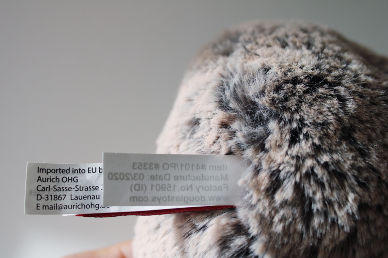 photo of Douglas Cuddle toys tiny Spunky hedgehog plush stuffed animal #3