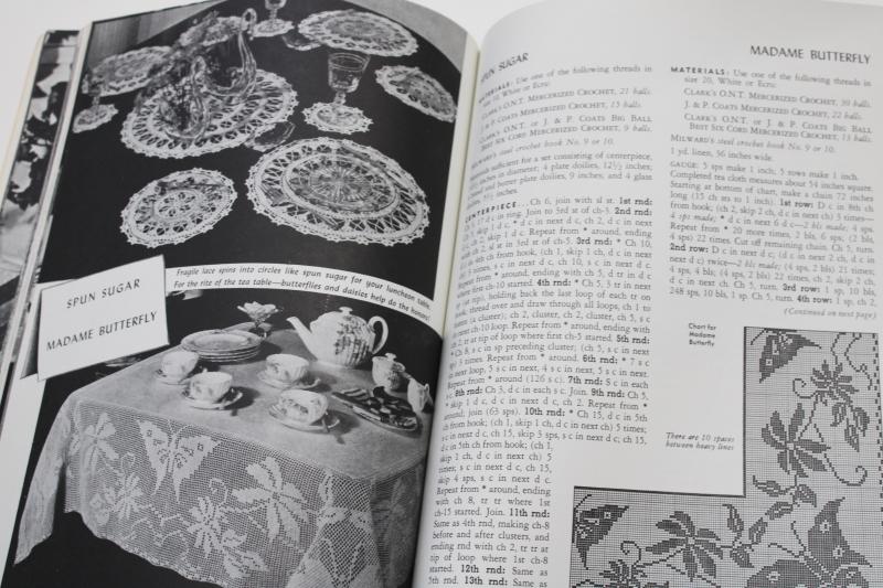 photo of Dover book vintage crochet patterns, lace tablecloths and motifs for bedspreads, curtains #7