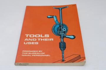 catalog photo of Dover reprint vintage US Navy manual, illustrated guide to hand tools & their uses 