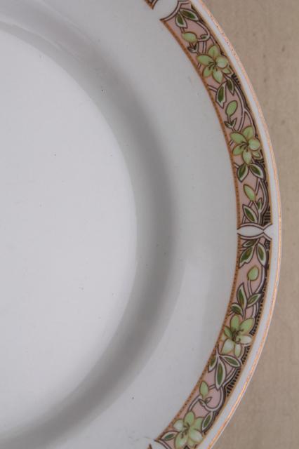 photo of Downton Abbey vintage Johnson Bros dinner plates circa 1913, antique English china #5