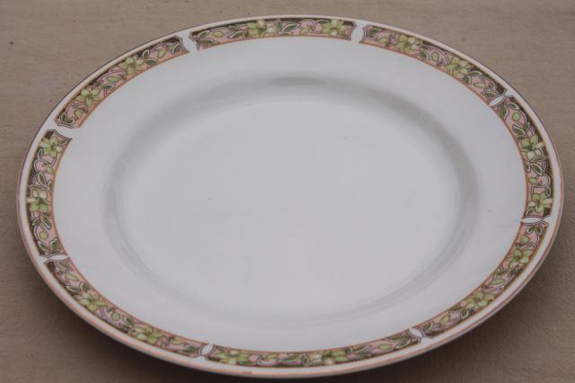 photo of Downton Abbey vintage Johnson Bros dinner plates circa 1913, antique English china #7