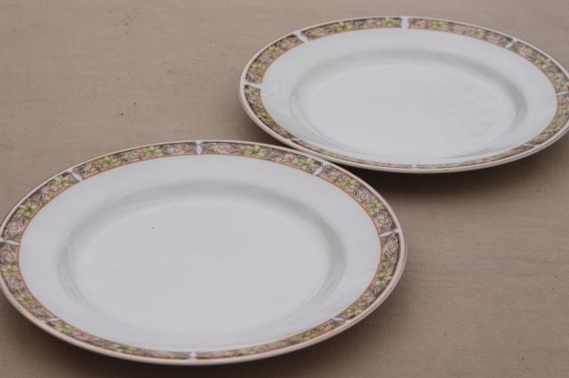 photo of Downton Abbey vintage Johnson Bros dinner plates circa 1913, antique English china #10