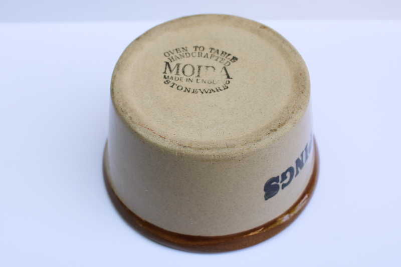 photo of Drippings jar vintage Moira pottery stoneware crock, English country kitchen ware #4