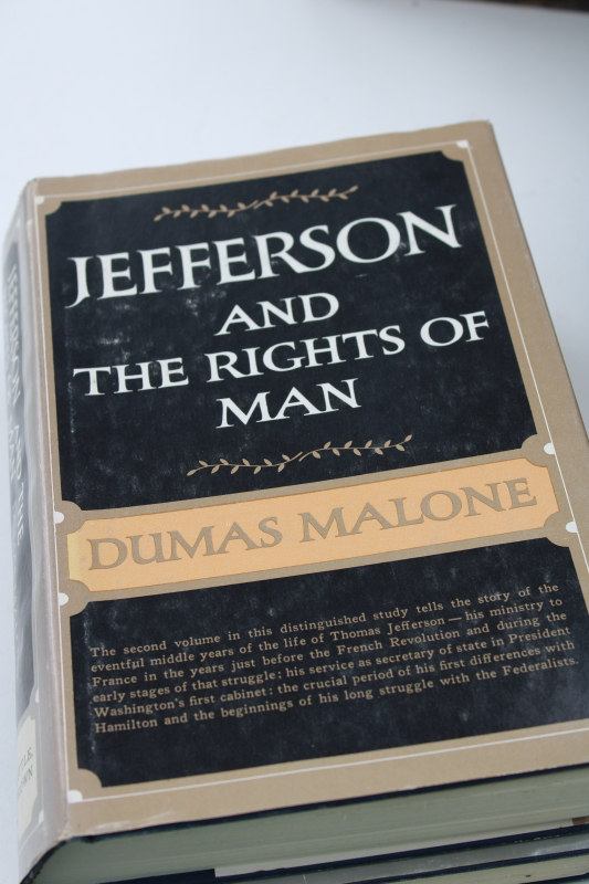 photo of Dumas Malone five books set Thomas Jefferson biography US history colonial politics #3