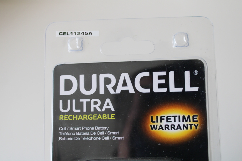 photo of Duracell Ultra Rechargeable battery CEL1245A cell smart phone battery in package, untested  #4