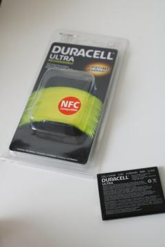 catalog photo of Duracell Ultra Rechargeable battery CEL1245A cell smart phone battery in package, untested 