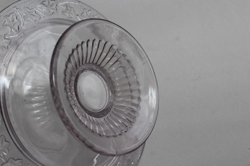 photo of EAPG antique glass butter dish w/ dome cover, Canadian pattern scenic views of Canada #2