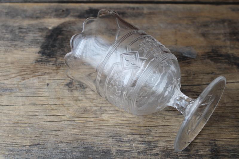 photo of EAPG antique pressed pattern glass celery vase or spoon holder spooner #4