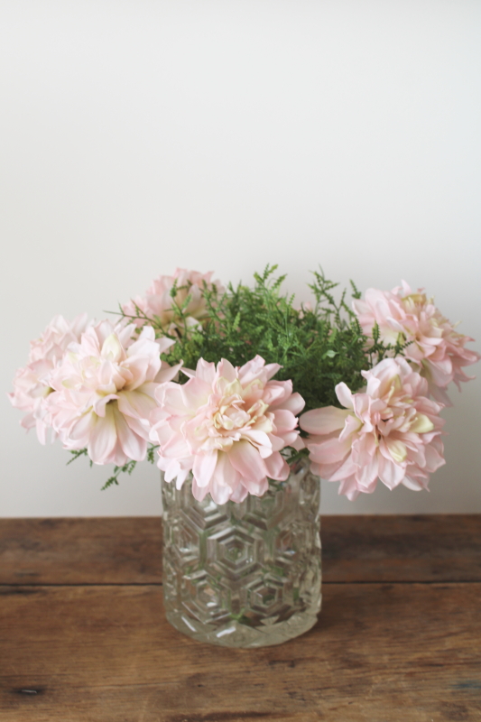 photo of EAPG hexagon bullseye jar or vase, hexies pattern pressed glass 1890s antique #6