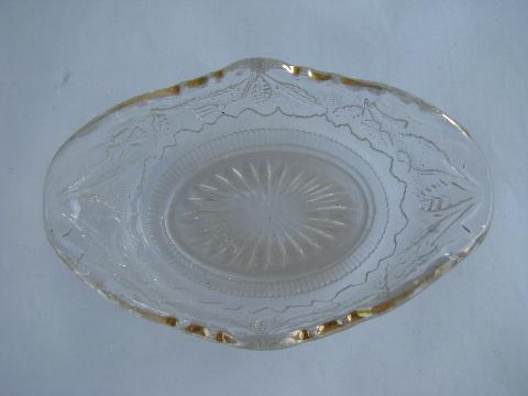 photo of EAPG vintage antique pressed pattern glass berry bowls or ice cream dishes #2