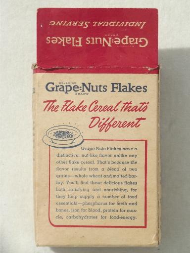 photo of Early vintage Post's cereal boxes, mini box Post Toasties, Grape-Nut Flakes #8