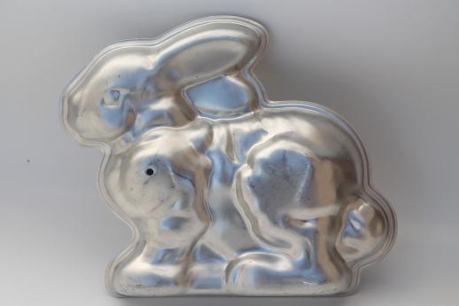 photo of Easter bunny cake pan, two part mold for standing rabbit cake or chocolate bunny #1
