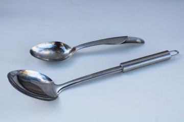 catalog photo of Ekco stainless steel spoons, commercial kitchen ware for chefs, restaurants