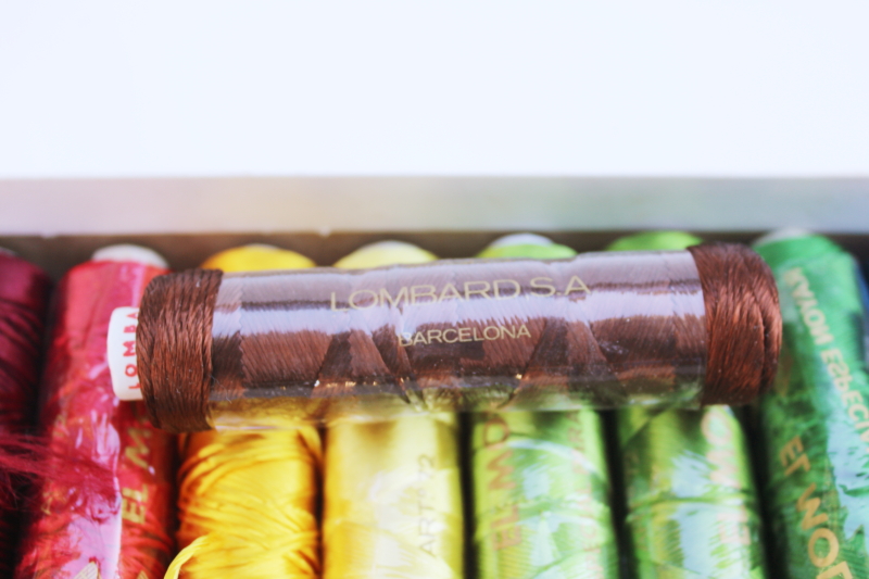 photo of El Molino Barcelona heavy silky rayon embroidery floss, jewel colors spools of thread #3