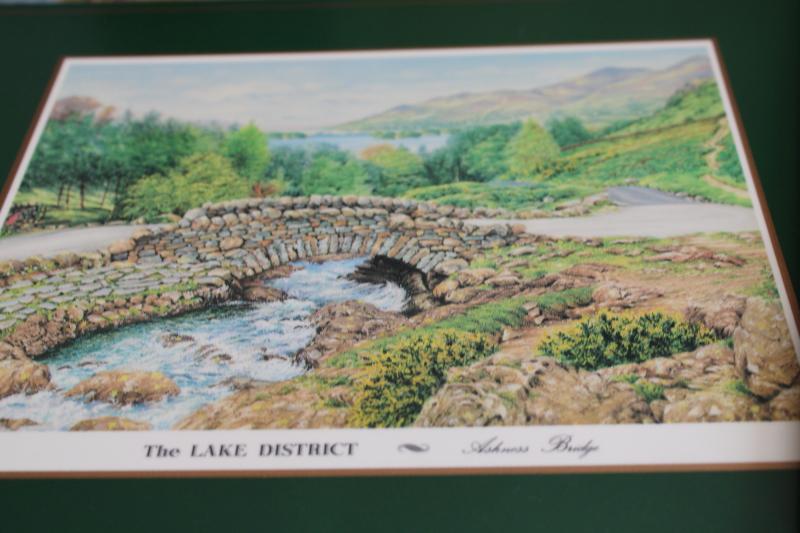 photo of English Lake district scenes, vintage Pimpernel cork backed board placemats #4