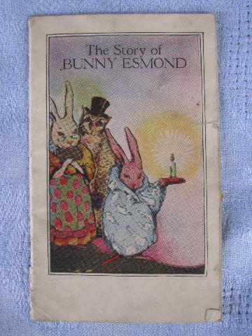 photo of Esmond wool blankets old promotional piece, child's bunny story book #1