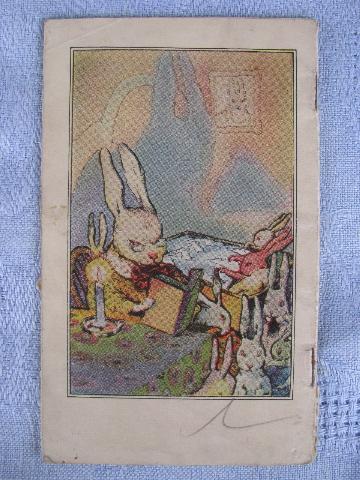 photo of Esmond wool blankets old promotional piece, child's bunny story book #2