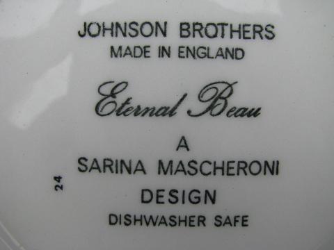 photo of Eternal Beau vintage Johnson Brothers - England china cups & saucers #5