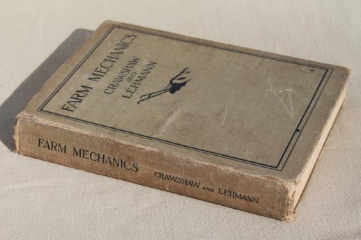 photo of Farm Mechanics, vintage 1922 farming textbook, tools, blacksmithing, equipment #7