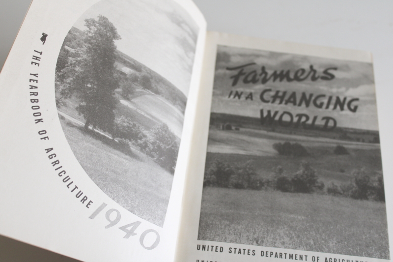 photo of Farmers in a Changing World vintage 1940 USDA yearbook US Dept of Agriculture  #4