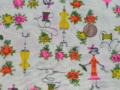 photo of Fashion print, 60's fabric #1