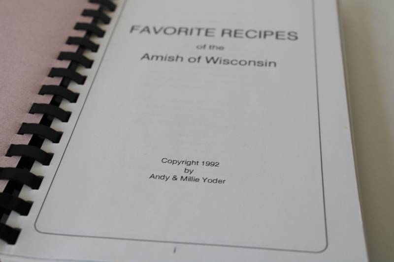 photo of Favorite Recipes Wisconsin Amish cookbook, baking pies cake doughnuts bread, hearty everyday food  #2