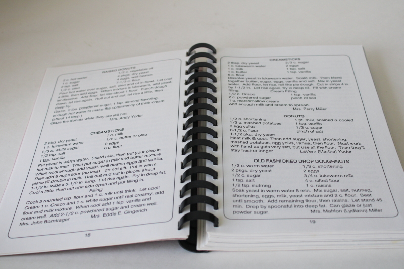 photo of Favorite Recipes Wisconsin Amish cookbook, baking pies cake doughnuts bread, hearty everyday food  #3