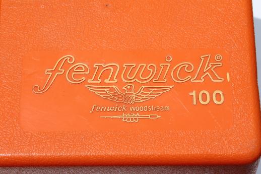 photo of Fenwick 100 battery box in safety orange, sportsmans marine battery box for  trolling motor or rv #6