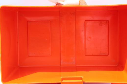 photo of Fenwick 100 battery box in safety orange, sportsmans marine battery box for  trolling motor or rv #8