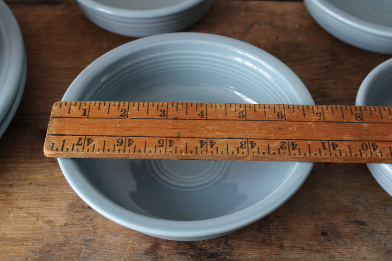 photo of Fiesta periwinkle blue dinnerware, set for two dinner plates bowls cups 1990s vintage Homer Laughlin  #12