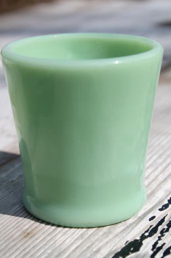 photo of Fire-King jadeite glass coffee mug, authentic vintage jadite glass cup #3