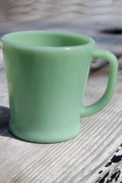 catalog photo of Fire-King jadeite glass coffee mug, authentic vintage jadite glass cup