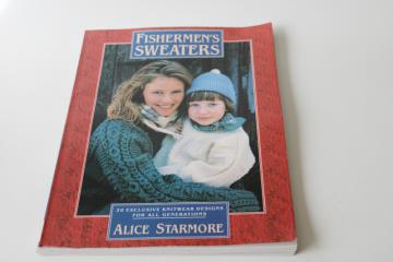 Fishermans Sweaters cabled knitting designs Alice Starmore patterns jerseys & guernseys