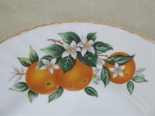 photo of Florida Oranges Elizabethan salad plate, vintage English bone china #2