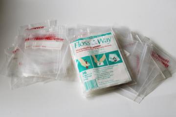 catalog photo of Floss A Way plastic zip bags for embroidery thread storage organization 