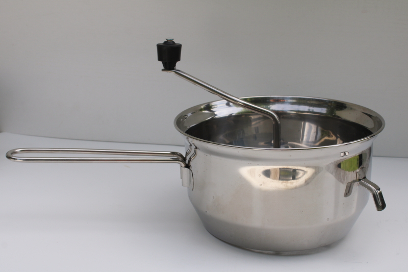 photo of Foley food mill, rust proof stainless steel strainer sieve w/ hand crank  #1