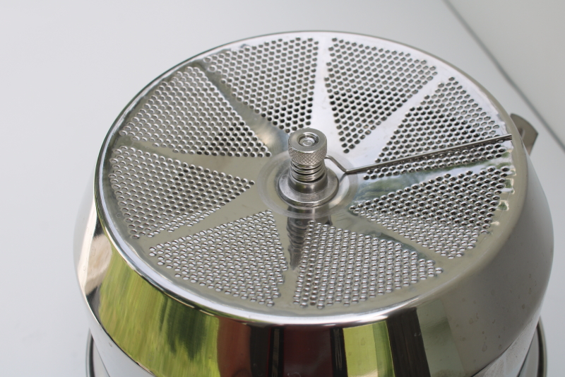 photo of Foley food mill, rust proof stainless steel strainer sieve w/ hand crank  #3