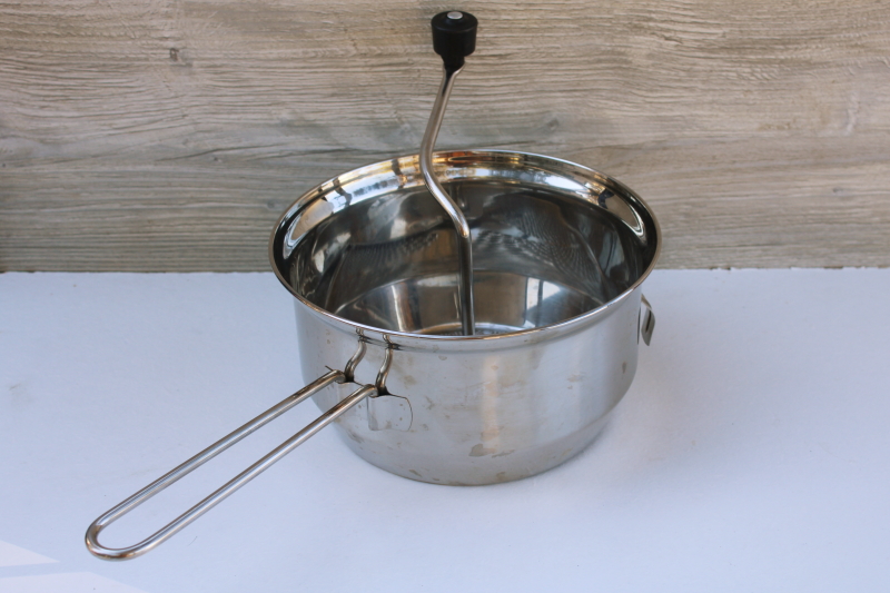 photo of Foley stainless steel food mill hand crank strainer large 2 qt bowl kitchen tool #1